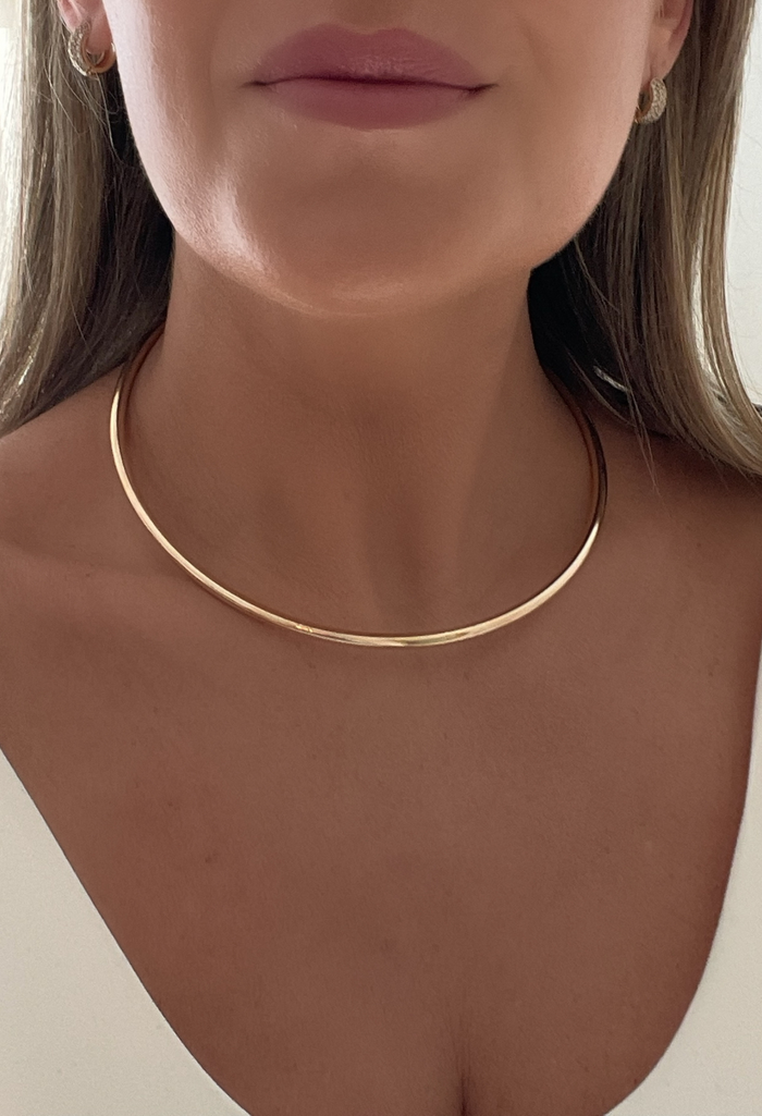 Thin Collar Gold Necklace