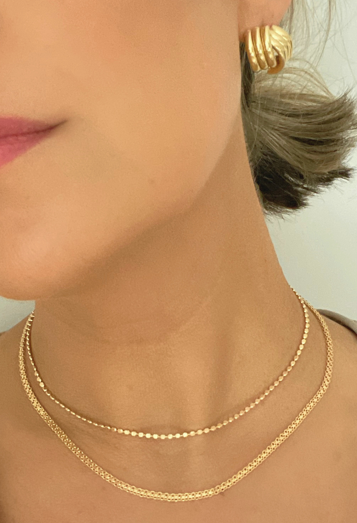 Petite Tulum Flat Beaded Chain