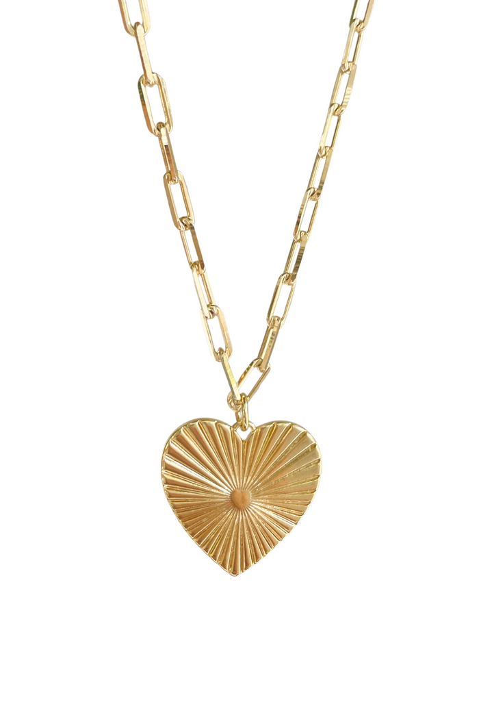 Elevate your everyday style with our 18k gold-filled Paperclip Chain Necklace with a heart charm. Perfect for layering or wearing solo, this versatile piece pairs effortlessly with all your favorite chains