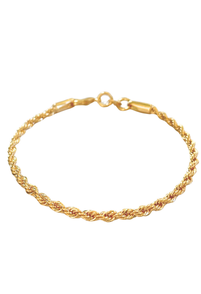 3mm Gold-Filled Rope Bracelet - Elegant and timeless jewelry for the modern woman