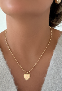 Heart Initial Pendant Necklace