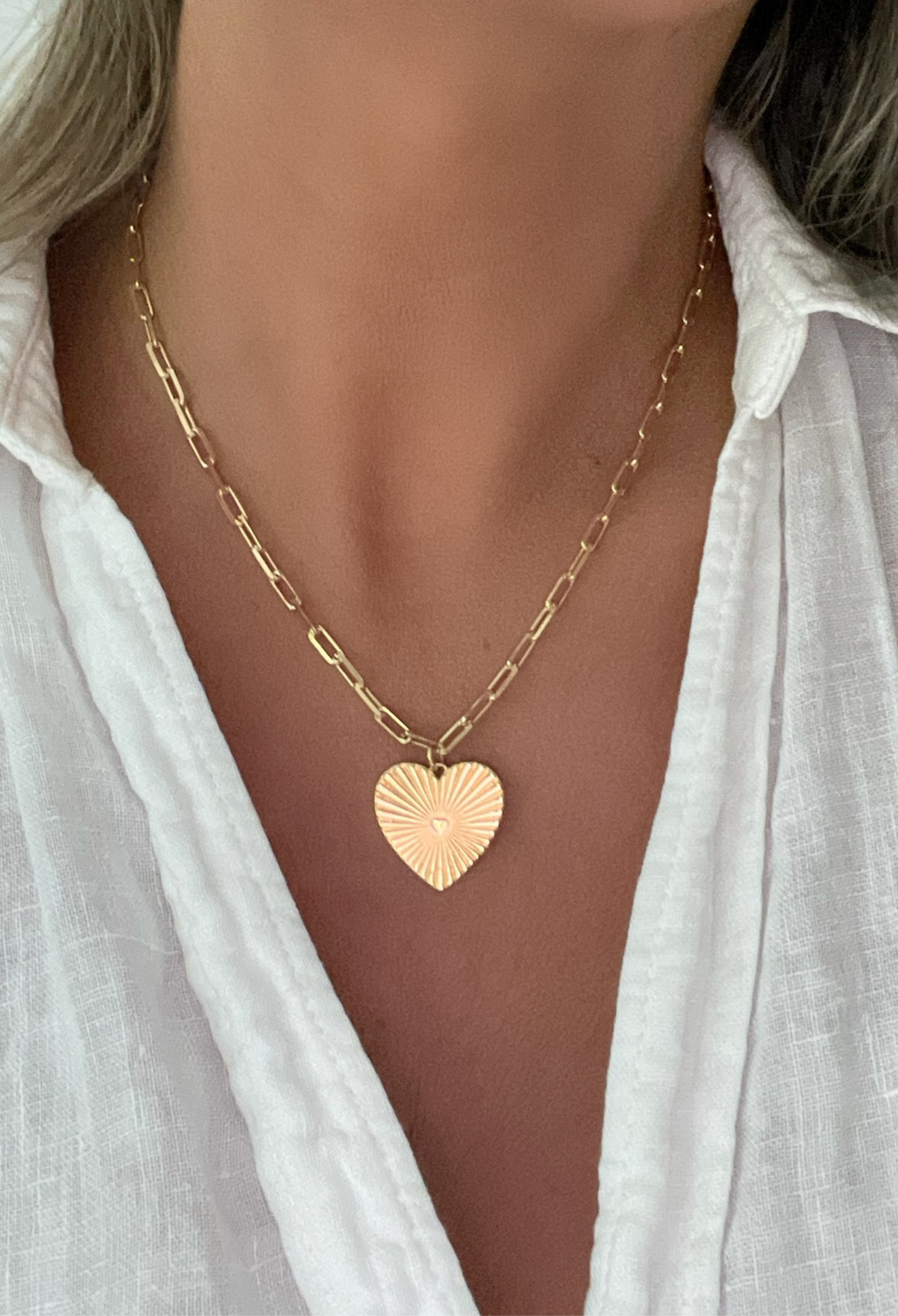 Paperclip Heart Necklace