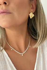 Luxe Drop Tennis Necklace