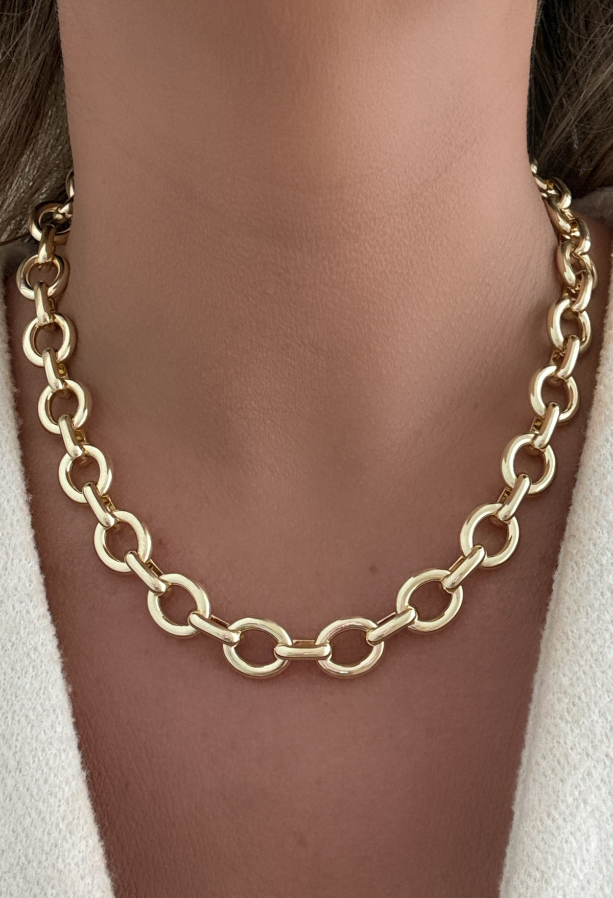 Round-Link Chain Necklace