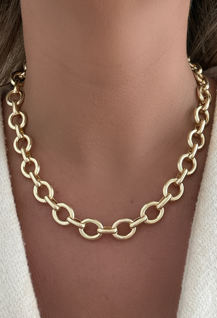 Round-Link Chain Necklace