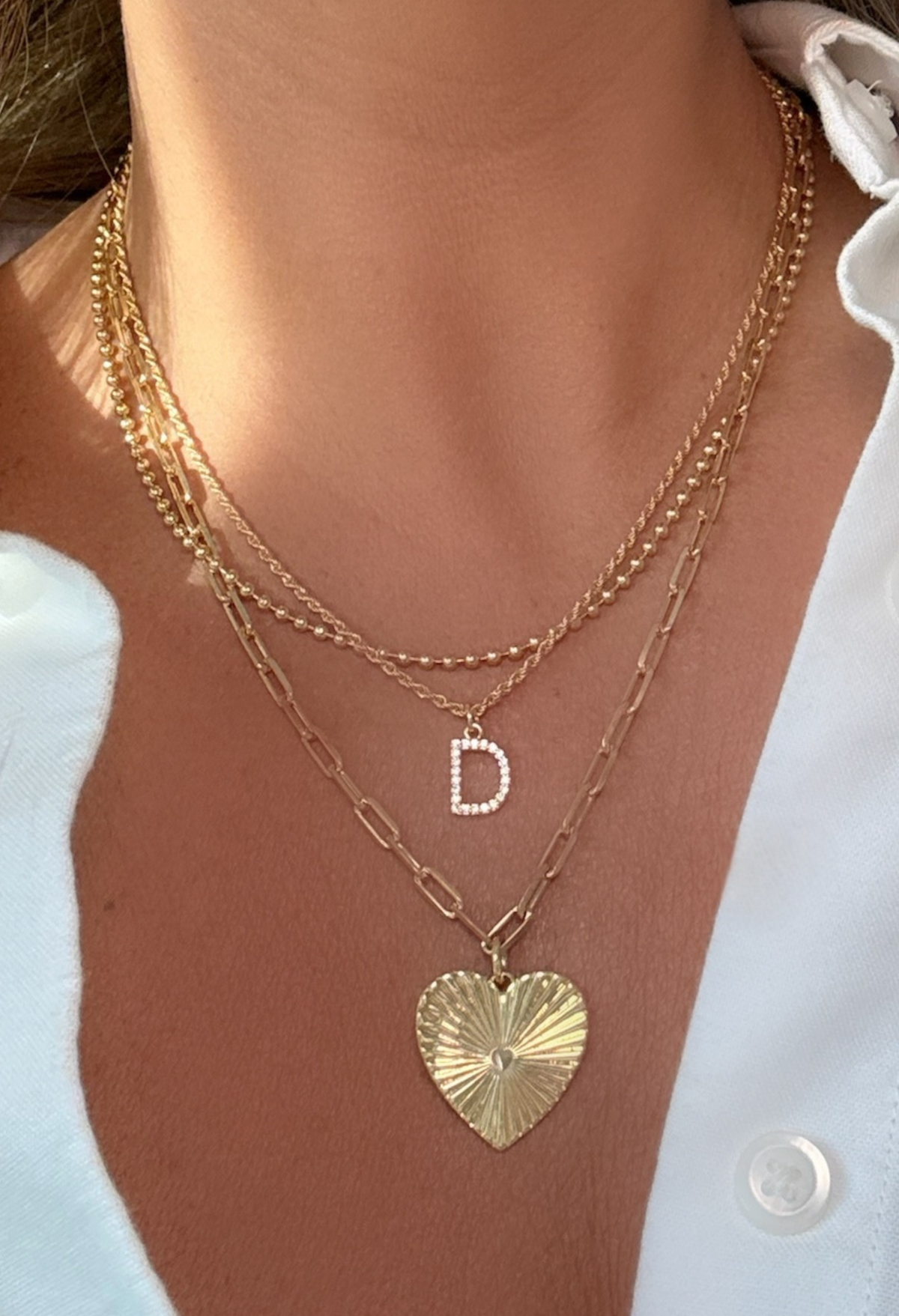 Diamond Initial Necklace