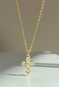 Halo Cross Necklace