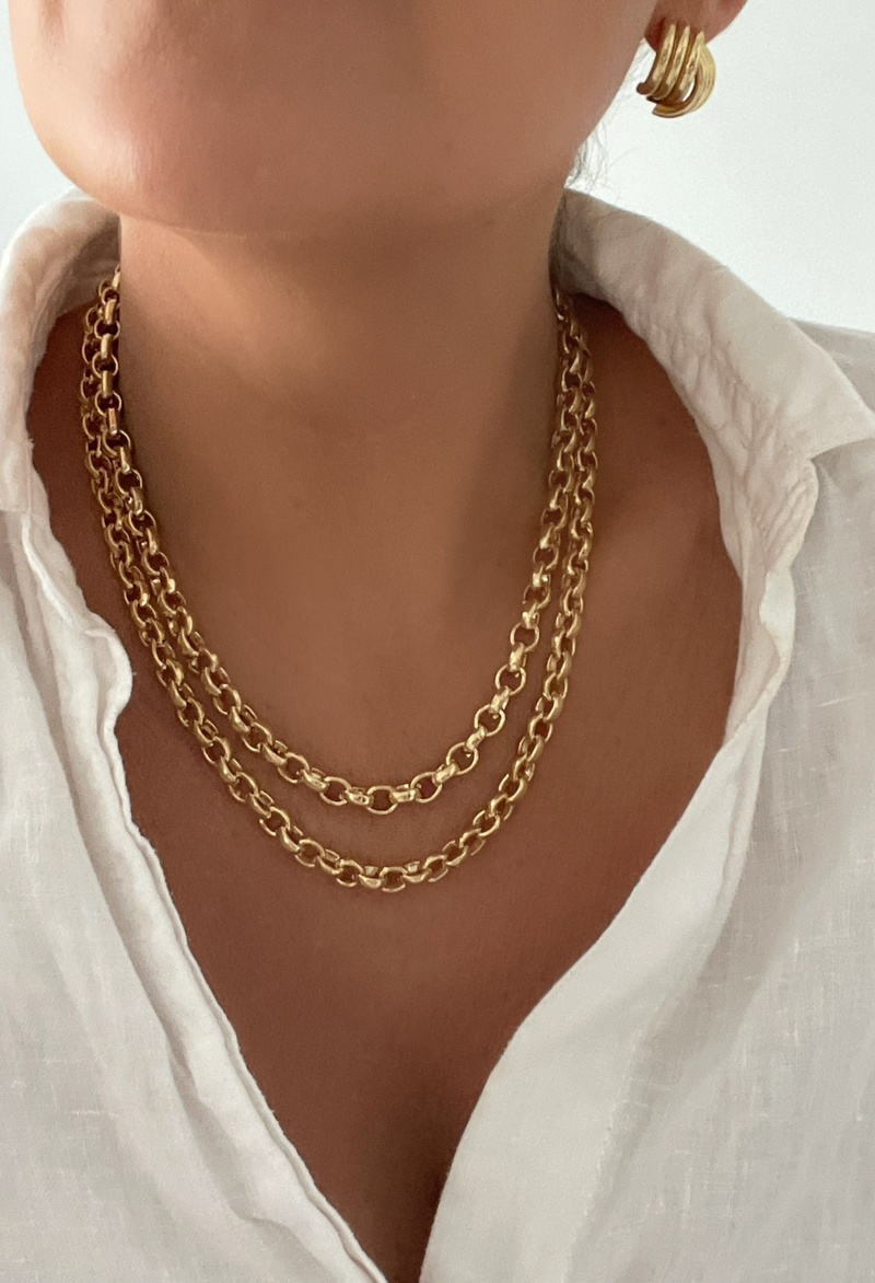 Luxe Rolo Chain Gold
