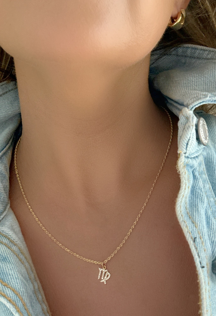 Zodiac Diamond Necklace