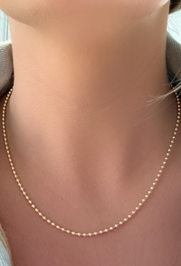 Gold Ball Chain Necklace
