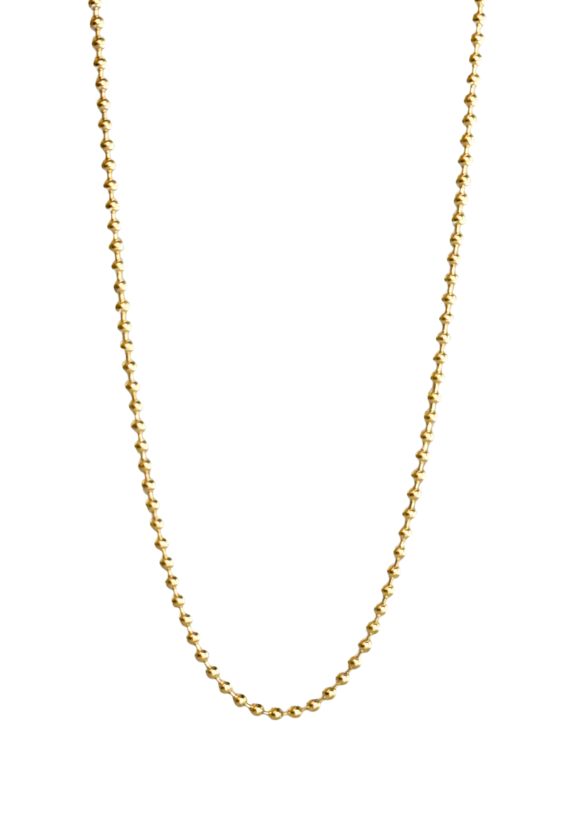 Gold Ball Chain Necklace