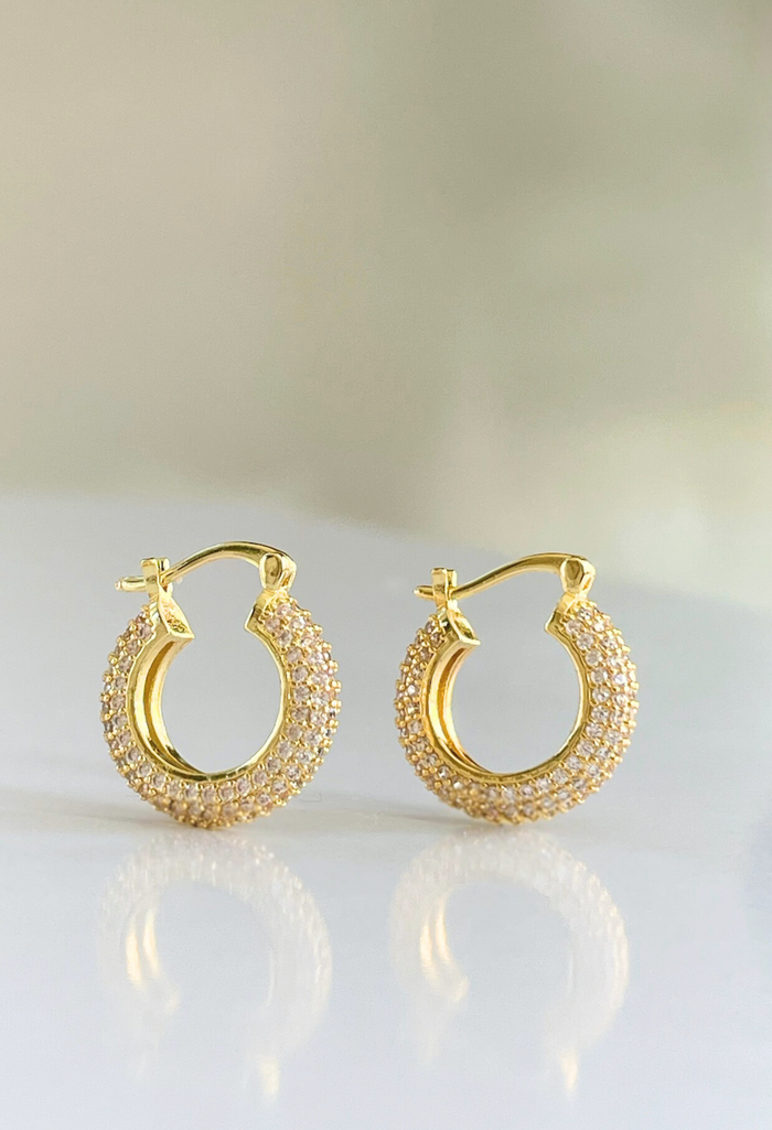 Petite Dolly Pavé Hoops