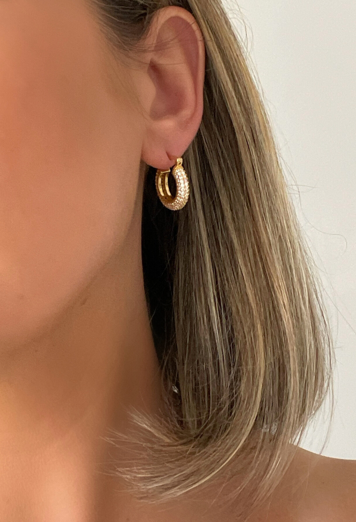 Petite Dolly Pavé Hoops