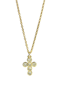 Halo Micro Cross Necklace&nbsp;
A little burst of light for every day. Our Sunburst CZ Studs frame a brilliant outline of stones with sleek, radiating rays—minimal, modern, and made to lift any ear stack from simple to standout.
