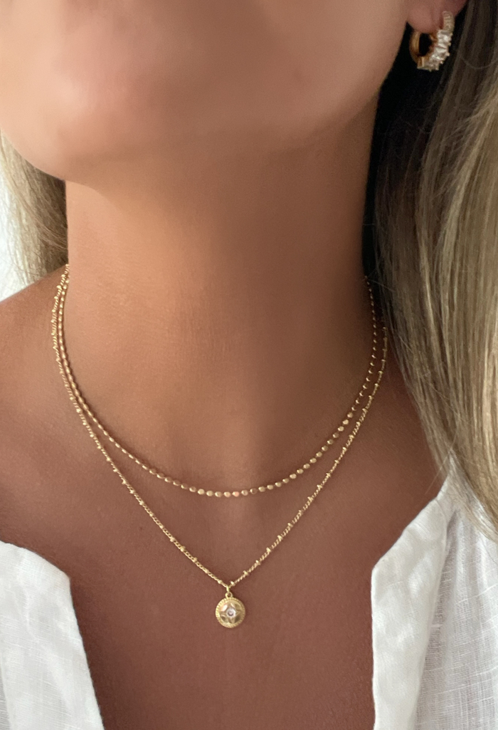 Wishing Star Coin Necklace