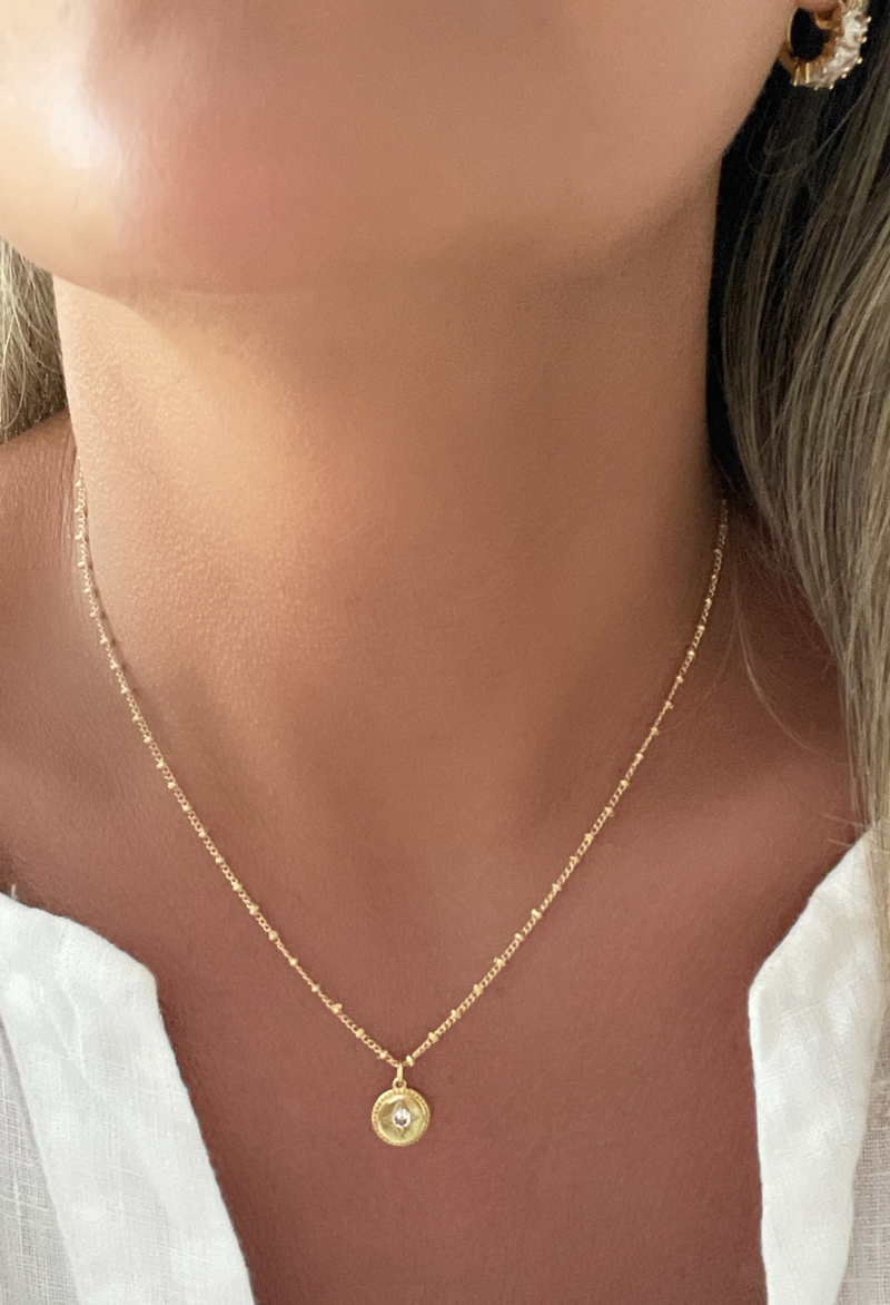 Wishing Star Coin Necklace