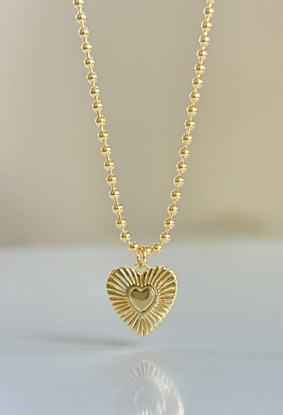 Heart Initial Pendant Necklace
