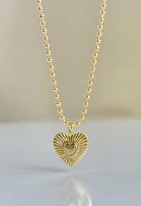 Heart Initial Pendant Necklace