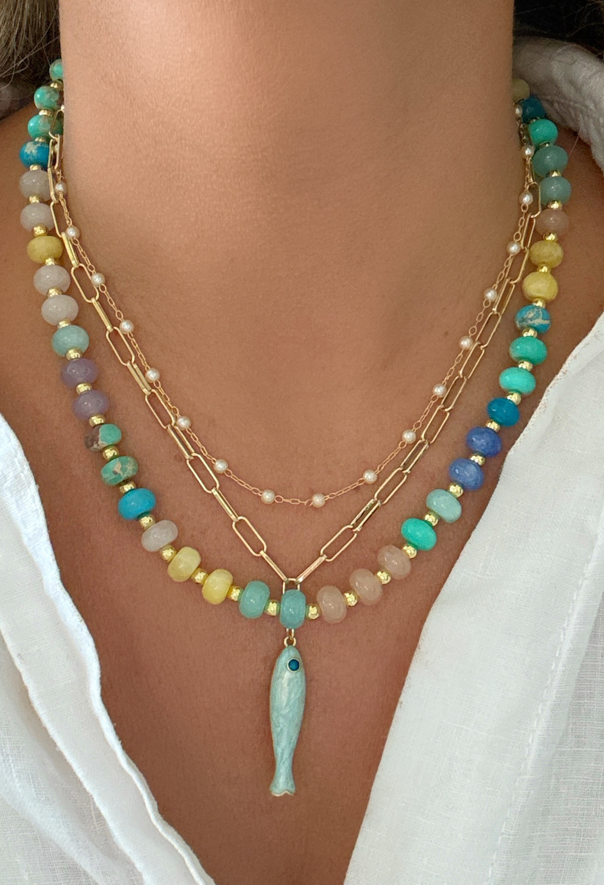 Fish Pendant Necklace