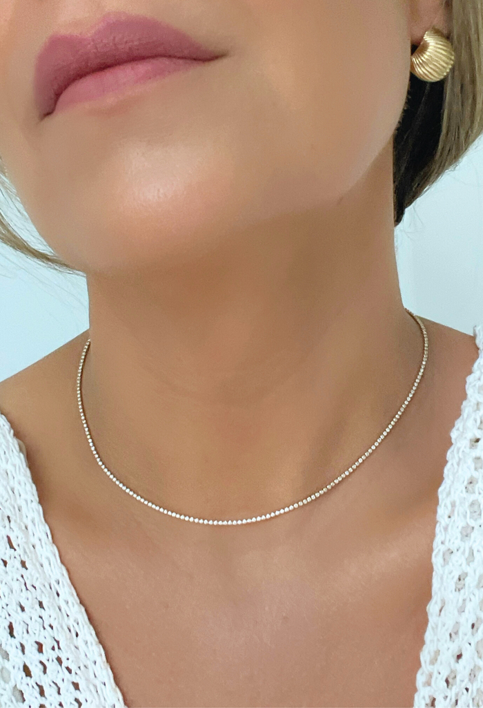 Teeny Tennis Necklace
