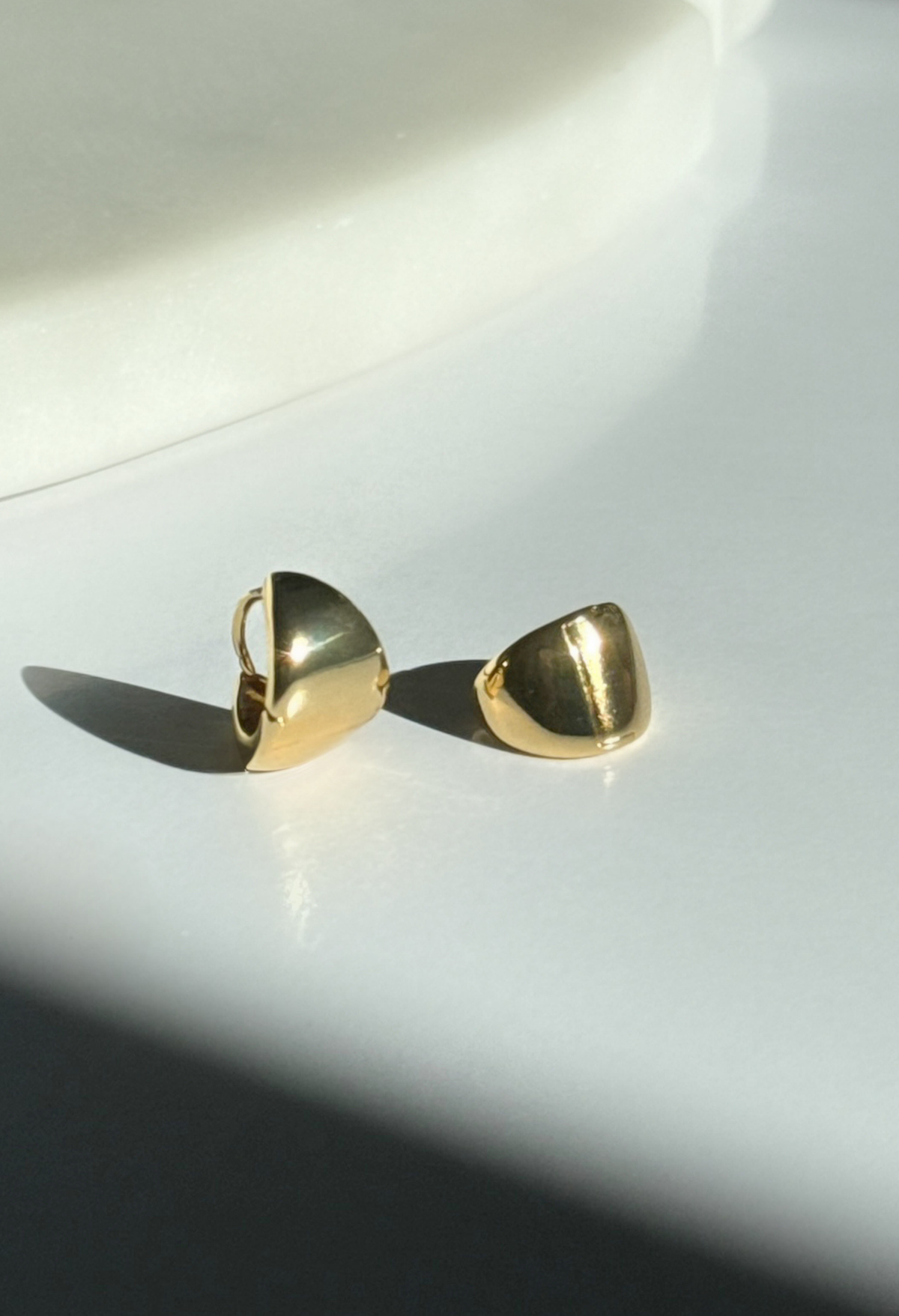 Teardrop Huggie Hoop