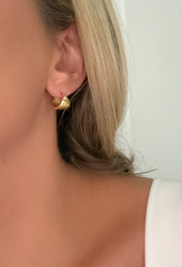 Teardrop Huggie Hoop