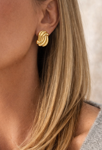 Serene Textured Stud Earrings