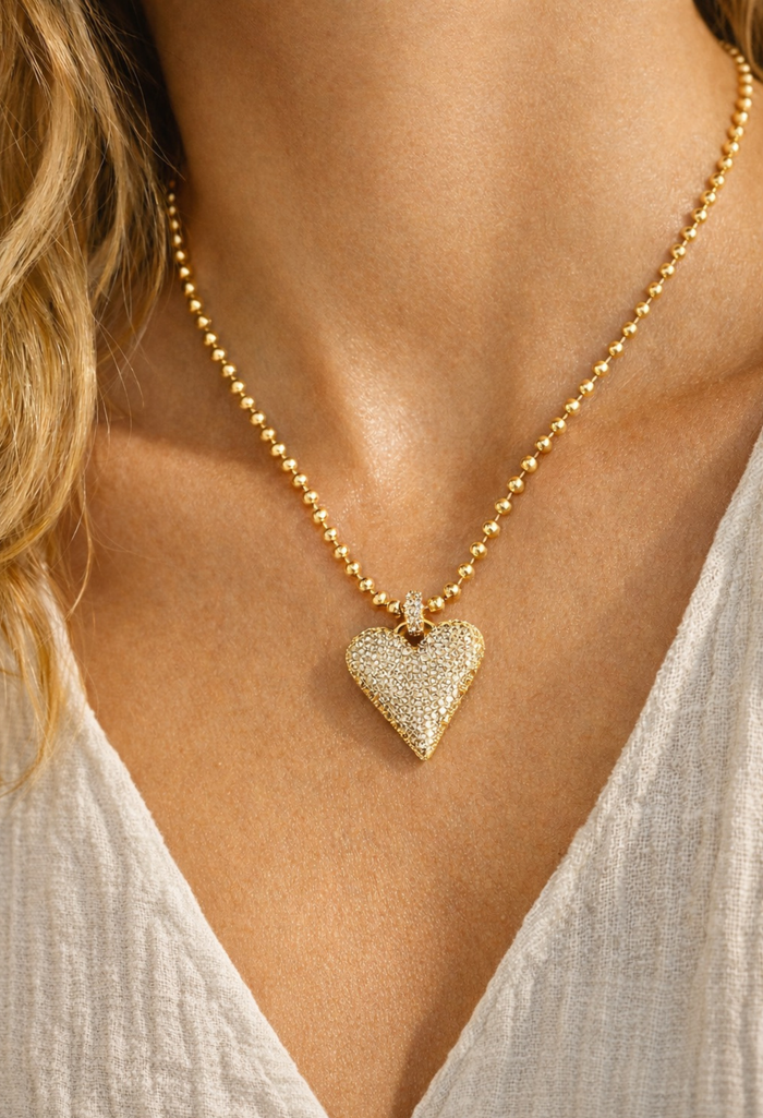 The Nolita Diamond Heart Necklace