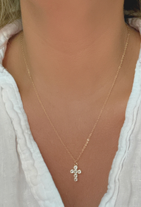 Halo Cross Necklace