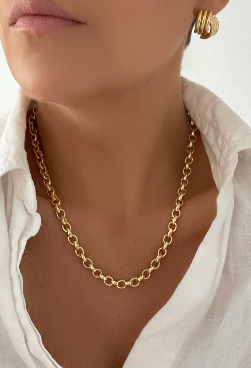 Luxe Rolo Chain Gold