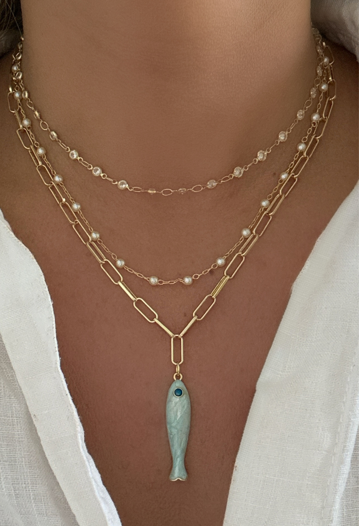 Fish Pendant Necklace