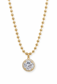 Nova Halo Diamond Necklace