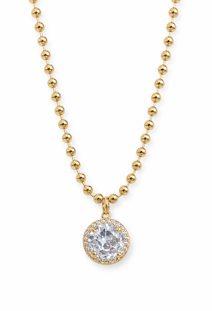 Nova Halo Diamond Necklace
