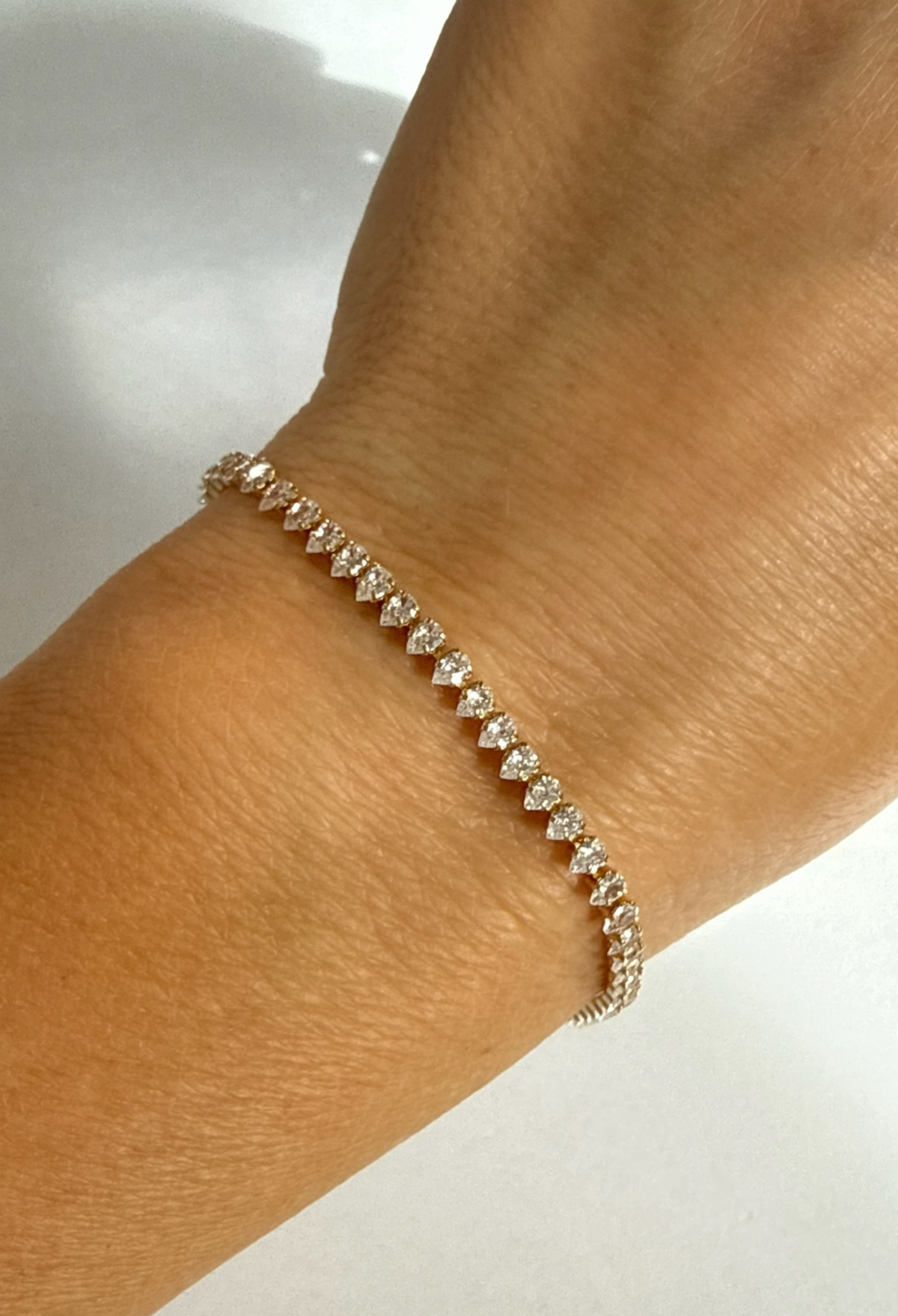 She's Golden Tennis Bracelet