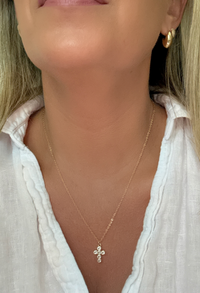 Halo Cross Necklace
