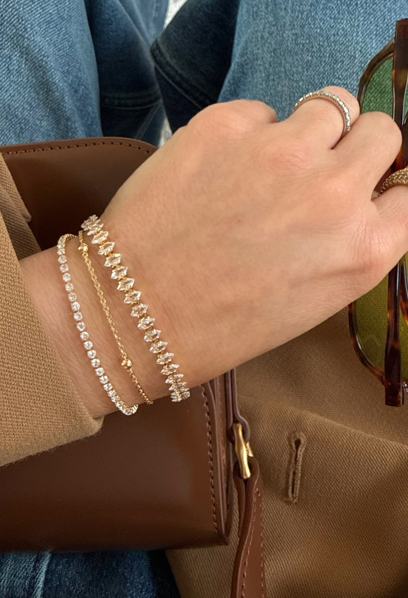 She's Iconic Tennis Bracelet