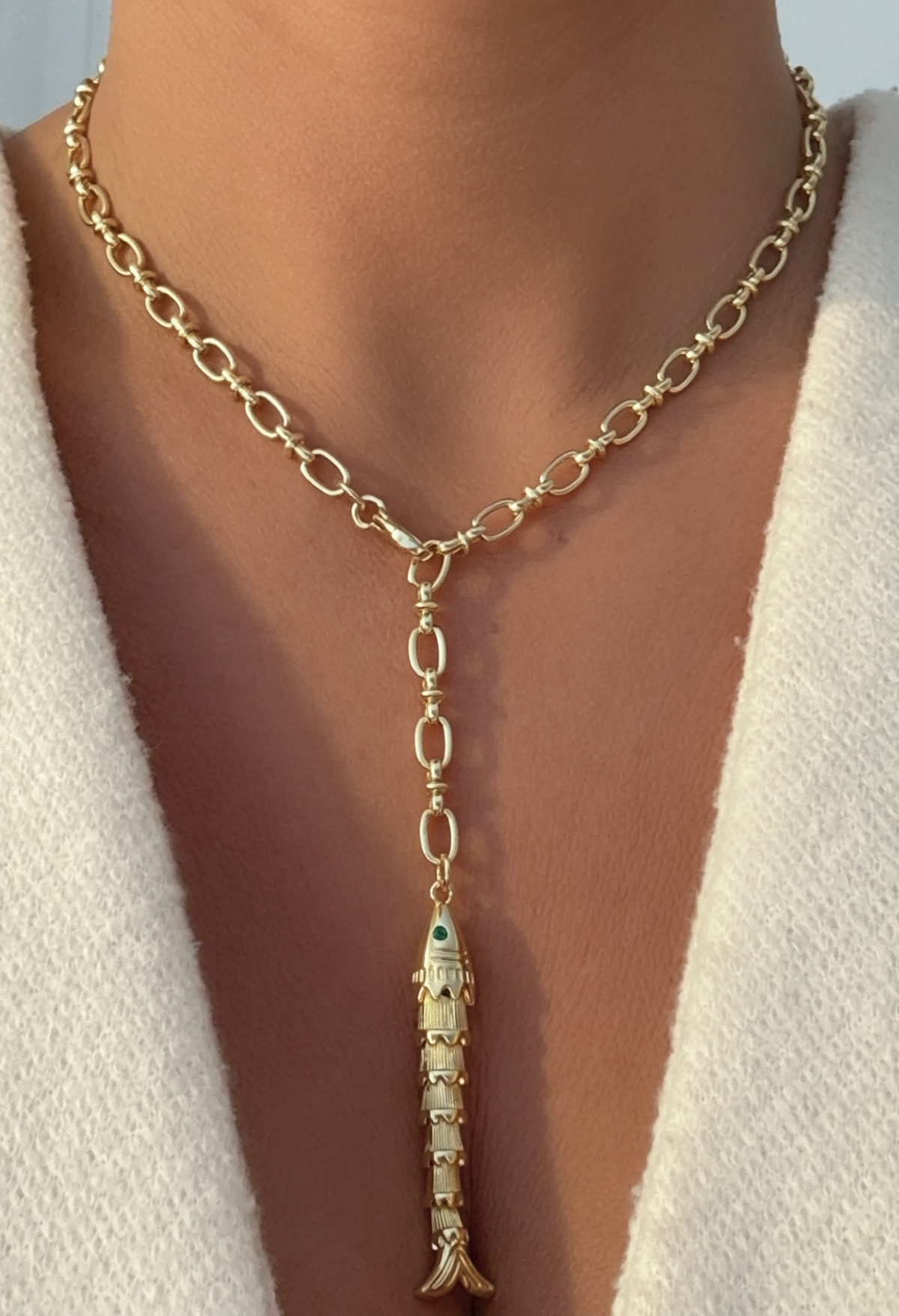 Gold Fish Necklace