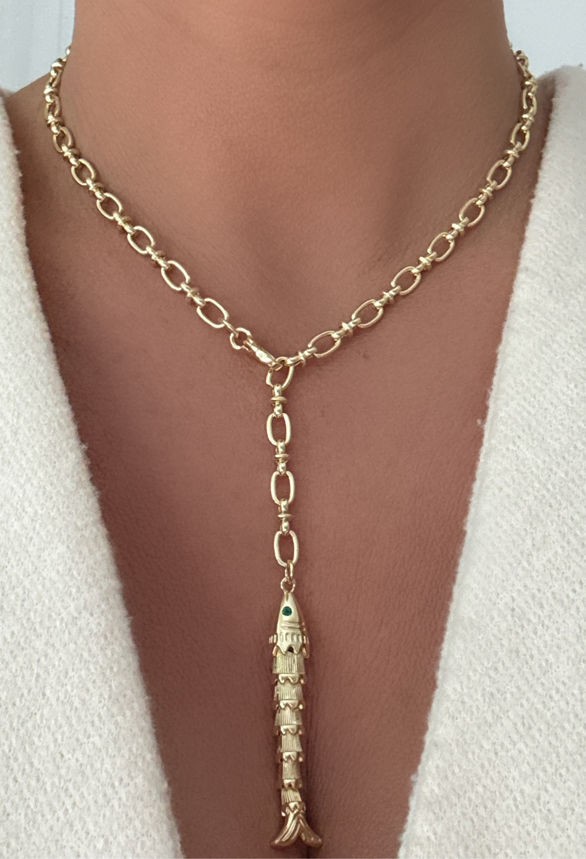 Gold Fish Necklace