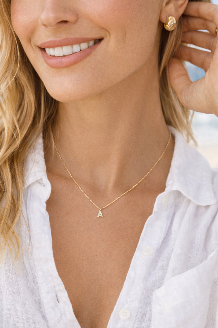 Dainty Initial Necklace