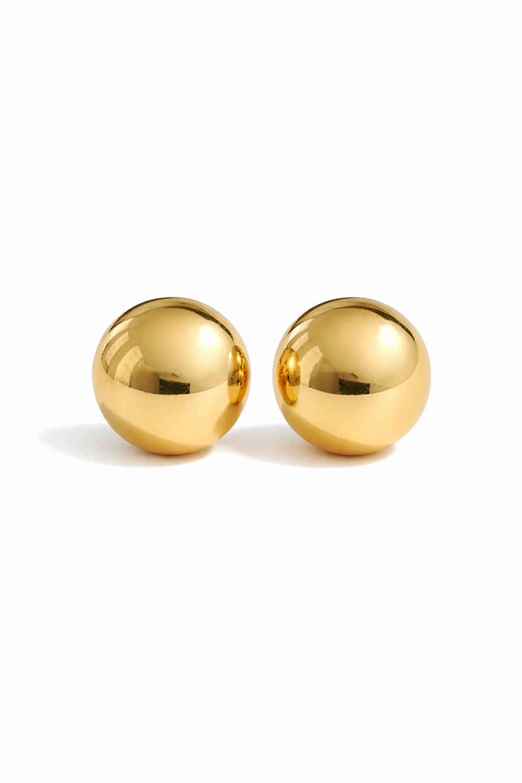 Babe Gold Ball Studs
