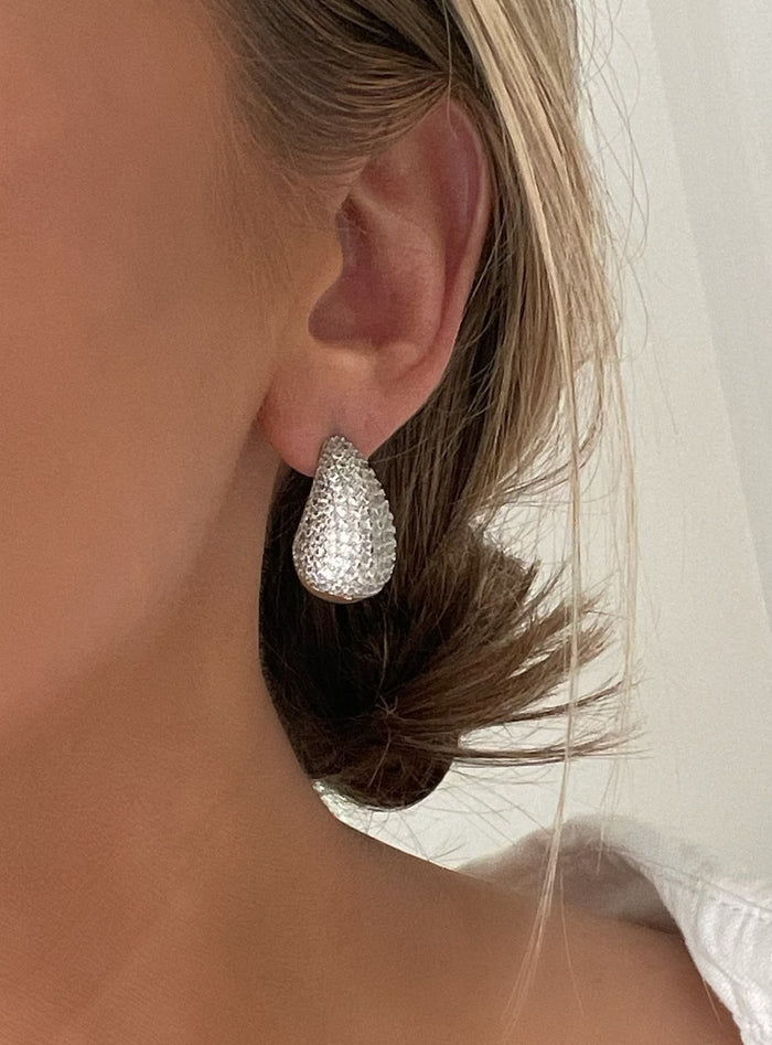 Parker Pavé Crystal Teardrop Earrings