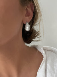 Parker Pavé Crystal Teardrop Earrings