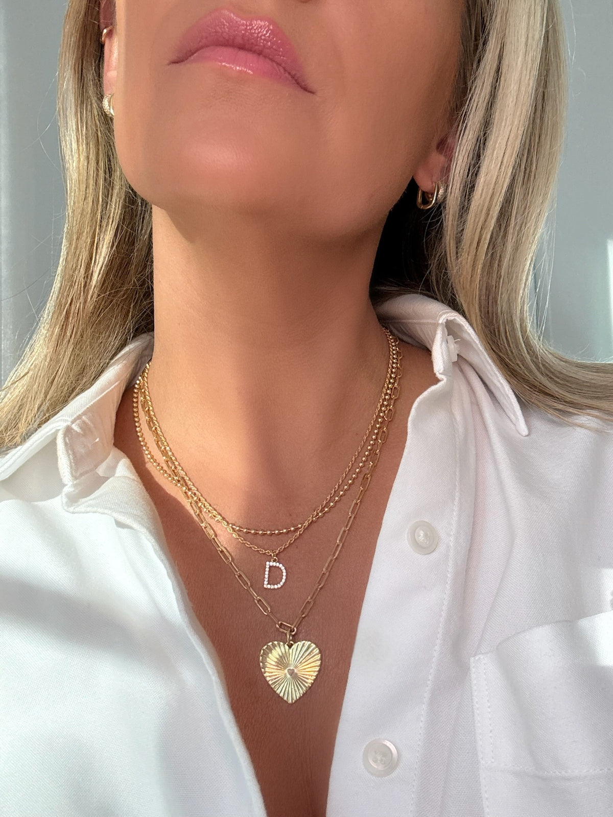 Diamond Initial Necklace