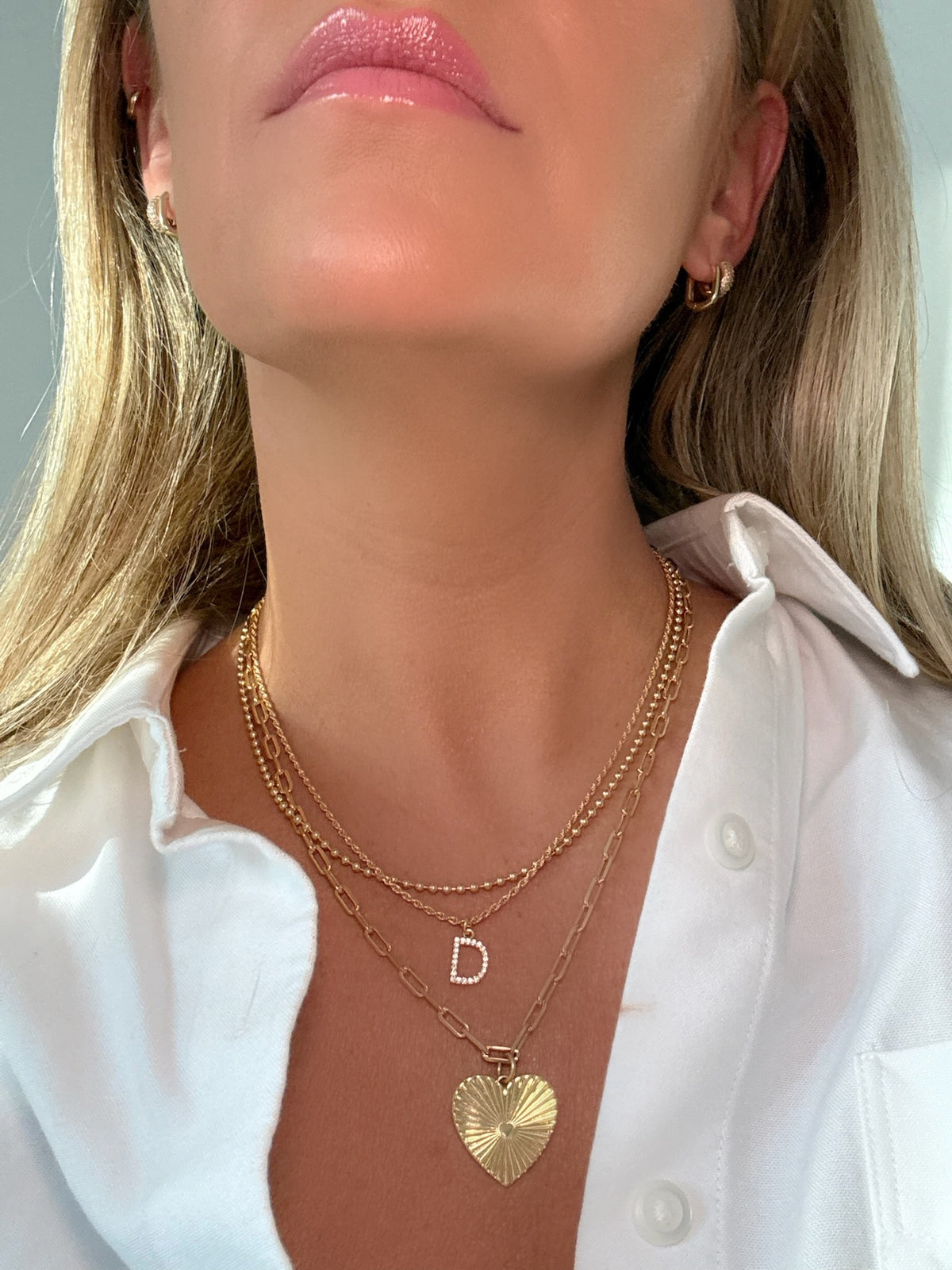 Diamond Initial Necklace