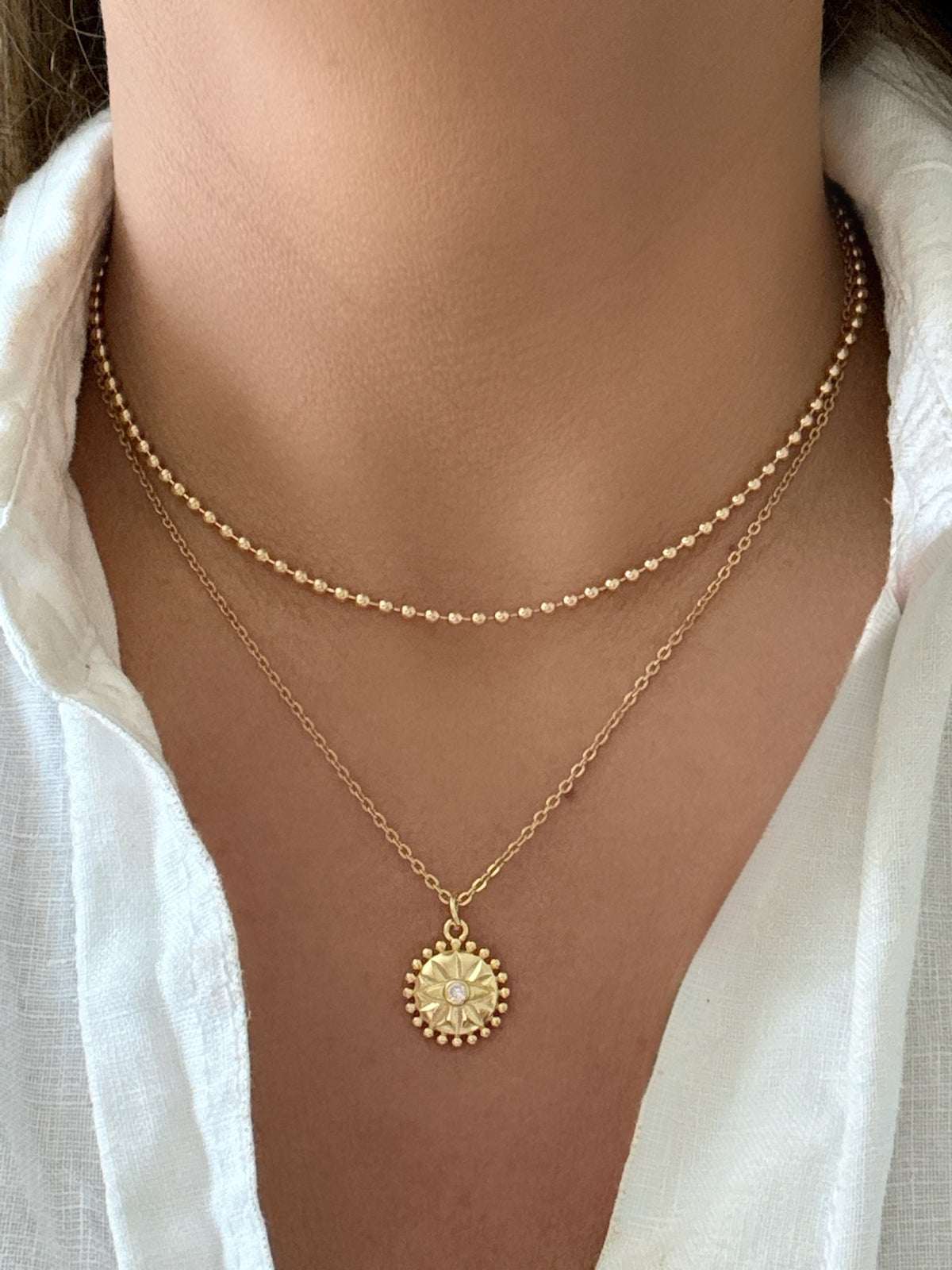 Sun Pendant Necklace