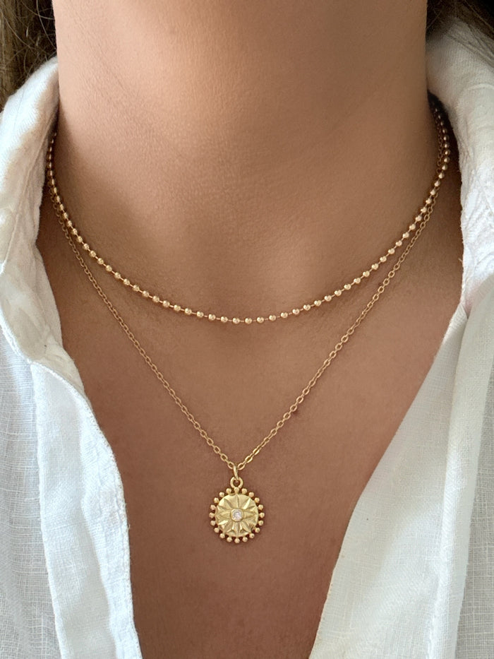 Sun Pendant Necklace