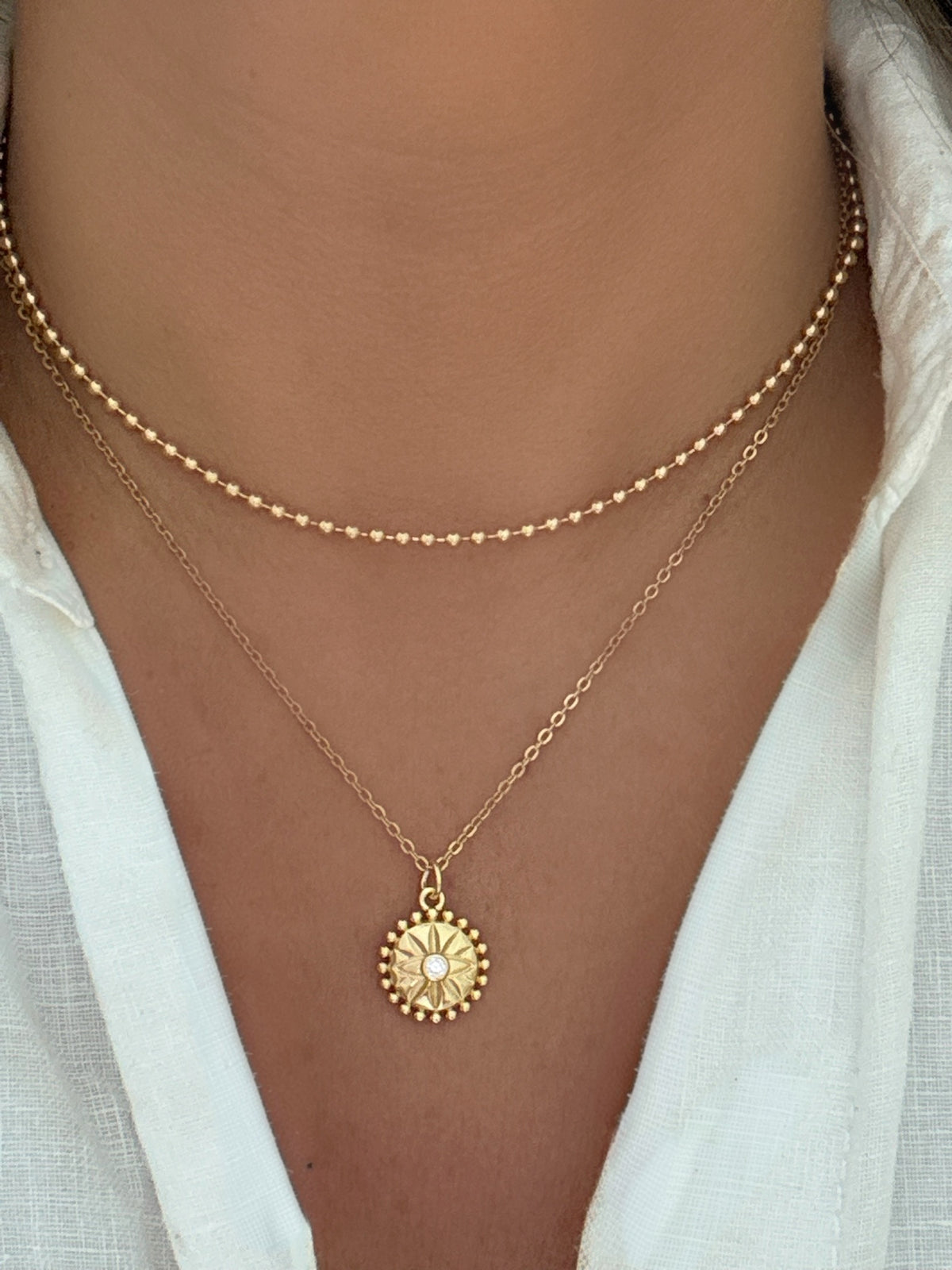 Sun Pendant Necklace