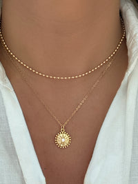 Sun Pendant Necklace