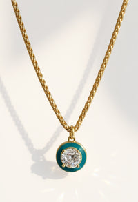 Elegant CZ Pendant Necklace Dainty Gold Filled Chain Layering Jewelry Women Everyday Accessory Minimalist Design Perfect Birthday Gift Bridesmaid Thank You Present Feminine Style Special Occasion Jewelry Beautiful Delicate Chain Daily Wear