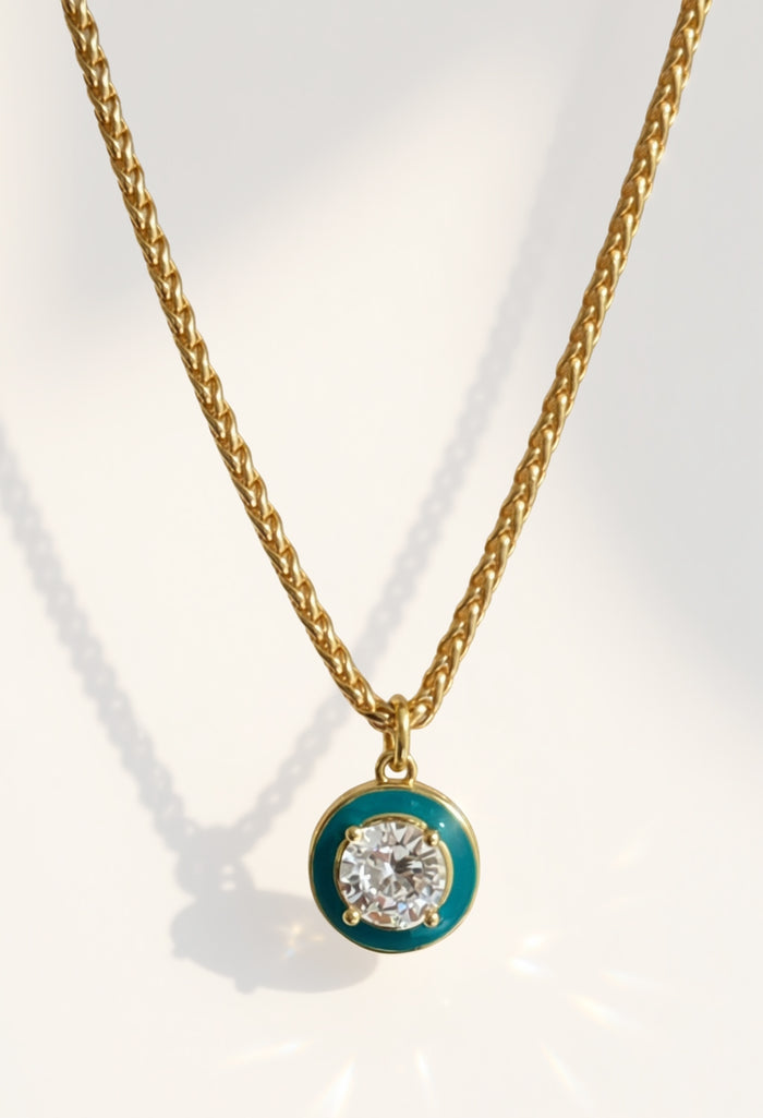 Elegant CZ Pendant Necklace Dainty Gold Filled Chain Layering Jewelry Women Everyday Accessory Minimalist Design Perfect Birthday Gift Bridesmaid Thank You Present Feminine Style Special Occasion Jewelry Beautiful Delicate Chain Daily Wear